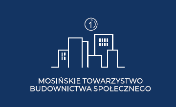 Stylizowana ikona Towarzystwa Budownictwa Społecznego w Mosinie