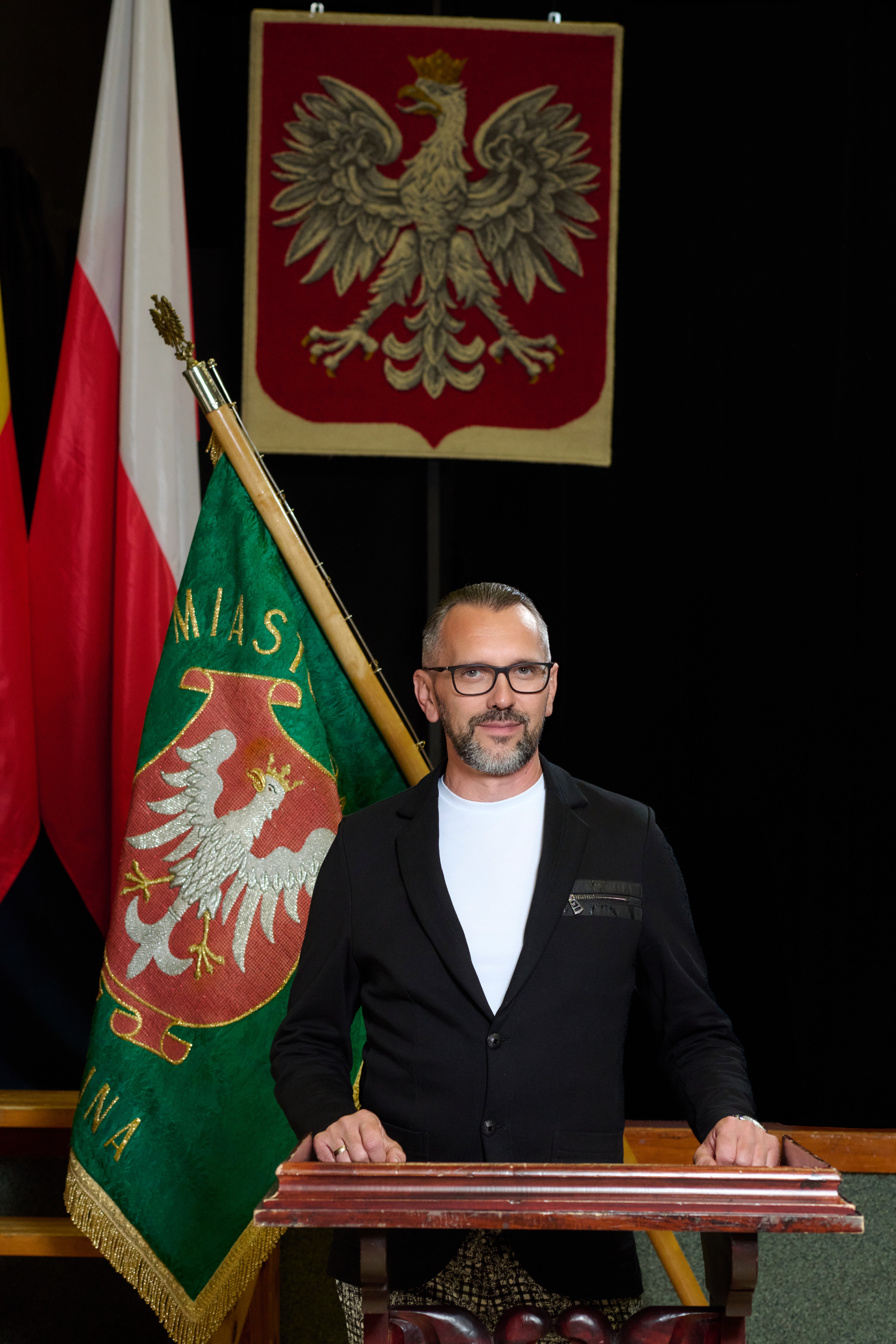 Zdjęcie przedstawiające radnego Piotra Nowaczyka